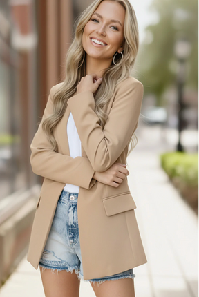 City Chic Taupe Blazer