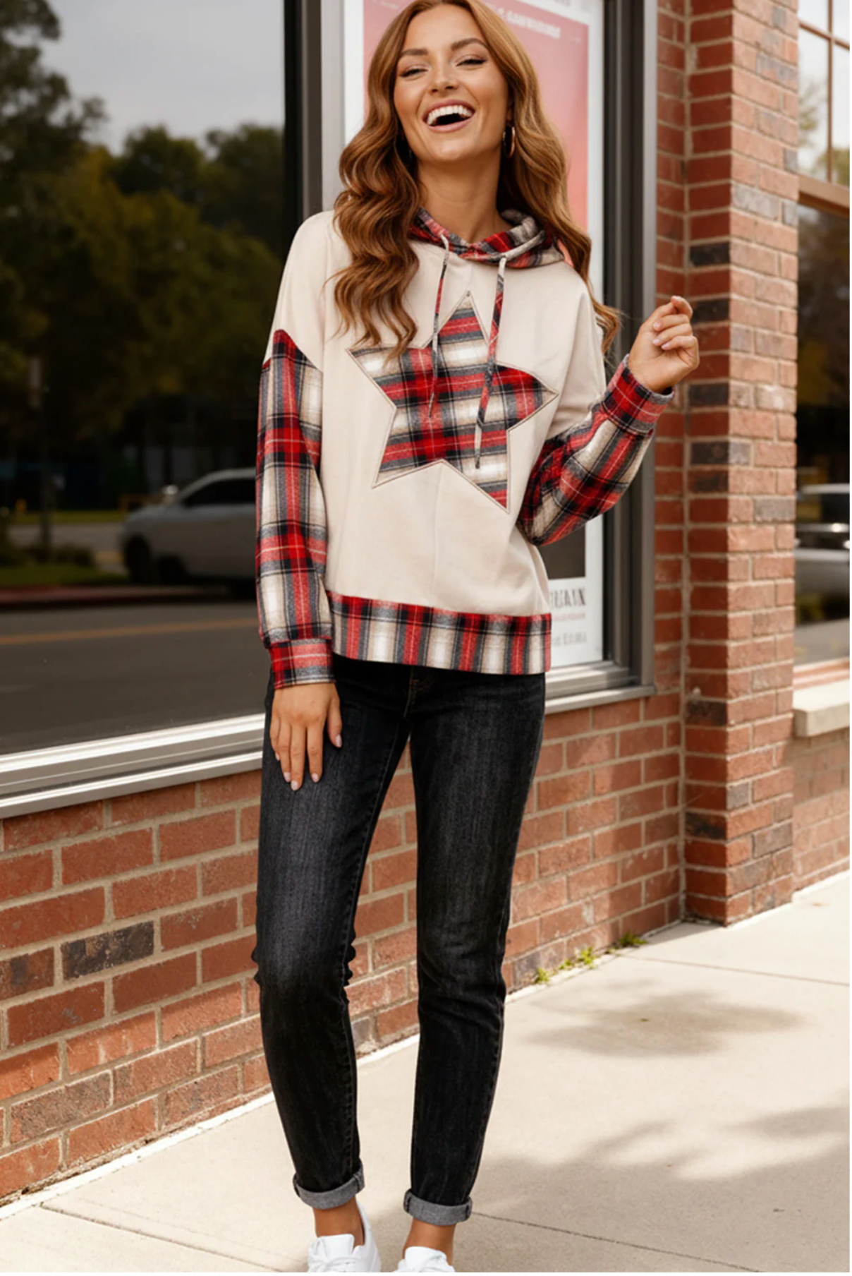 Fireside Freedom Flannel Hoodie