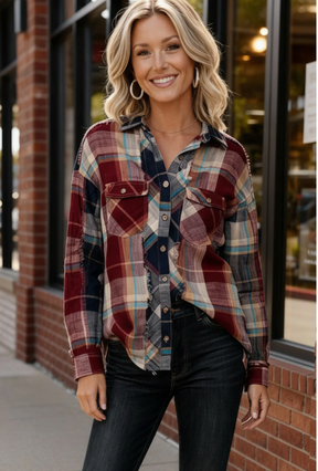 Rustic Remix Flannel Top