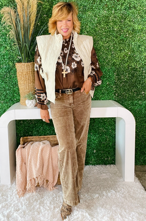 Put A Bow On It Quilted Vest - OT091CM