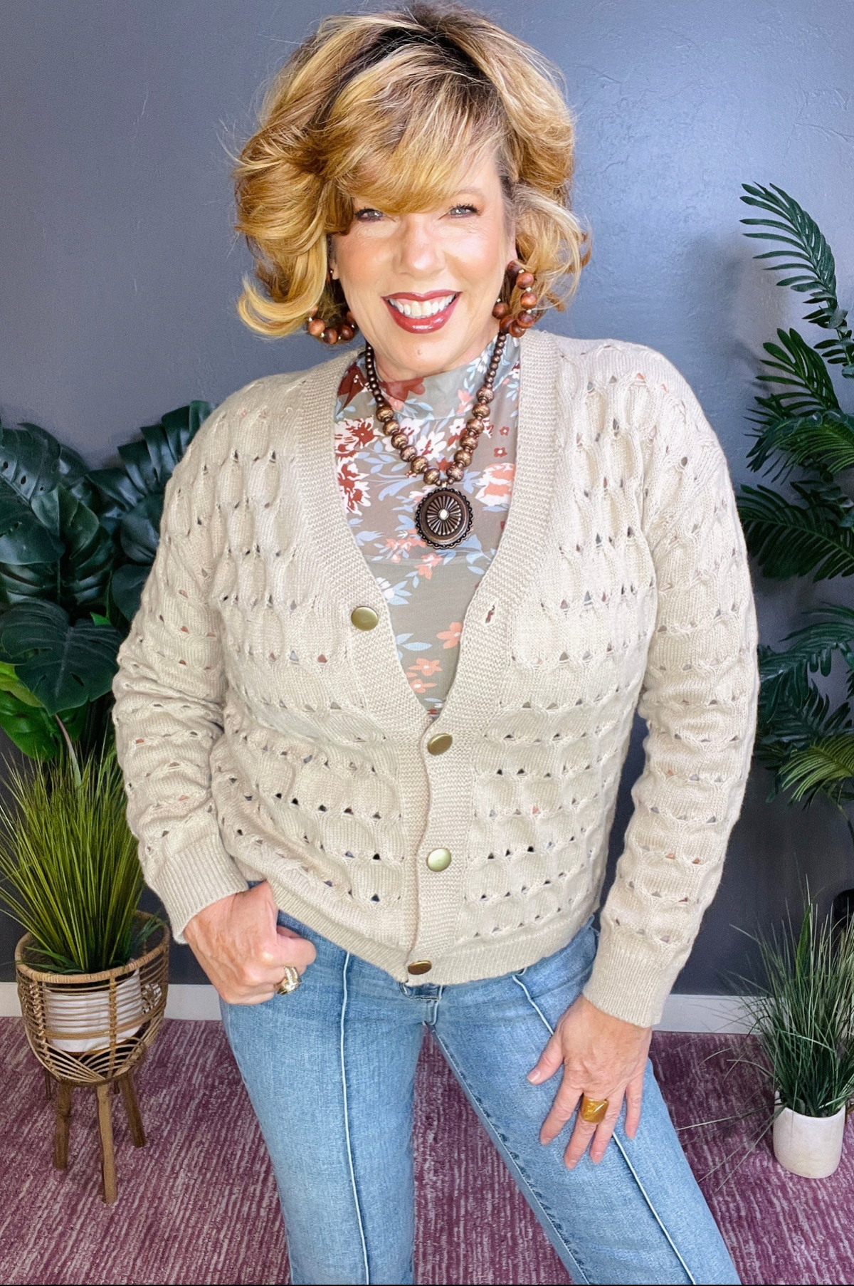 Soft Like Butter Textured Cardigan - OT106KH