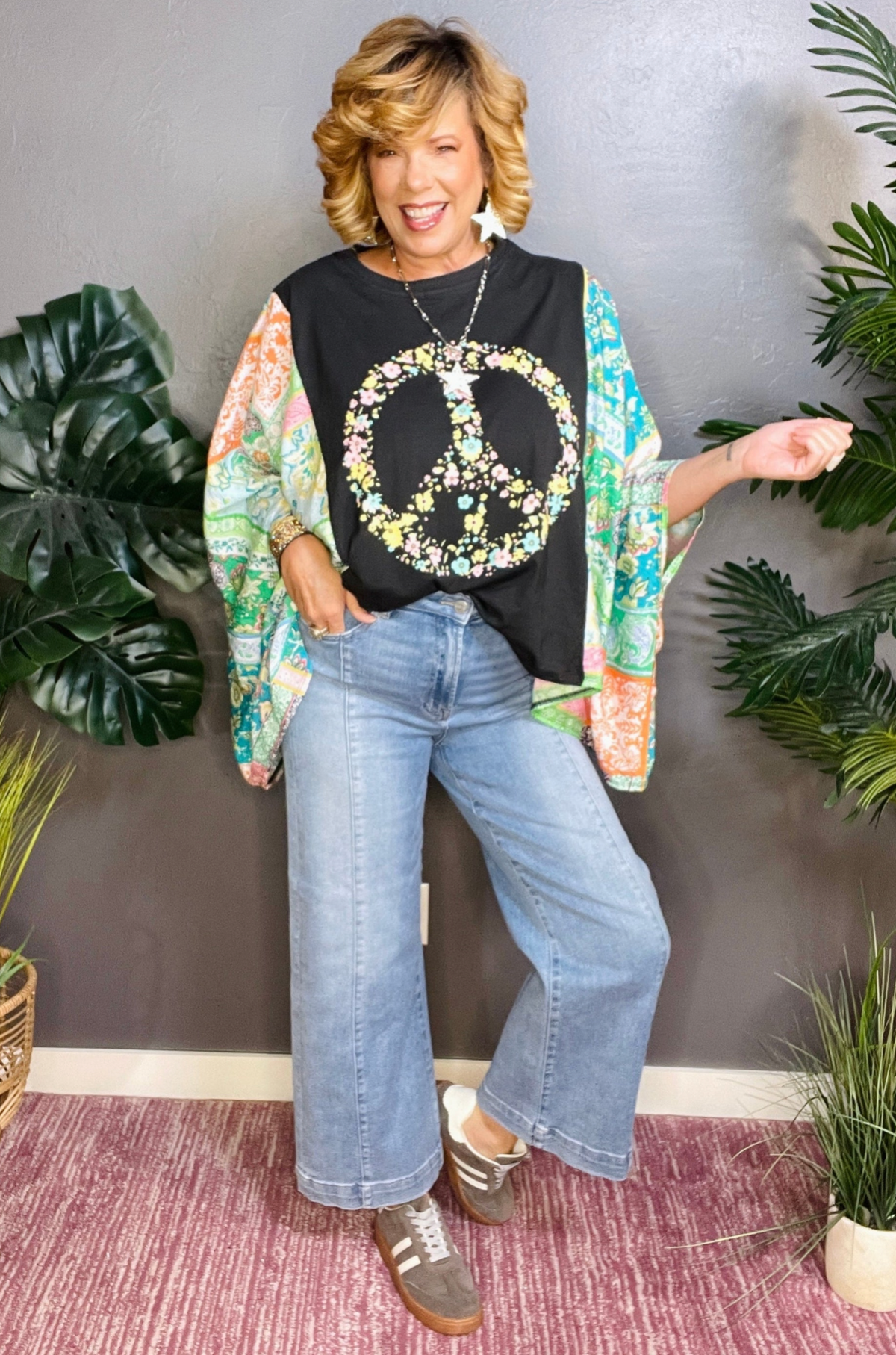 Dakota High Rise Crop Wide Leg Jeans - J014DN