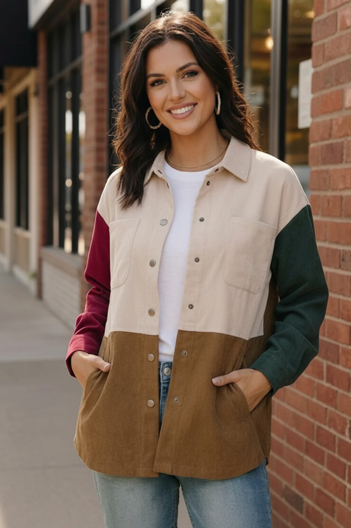 Cabin Weekend Button-Up Corduroy Shacket