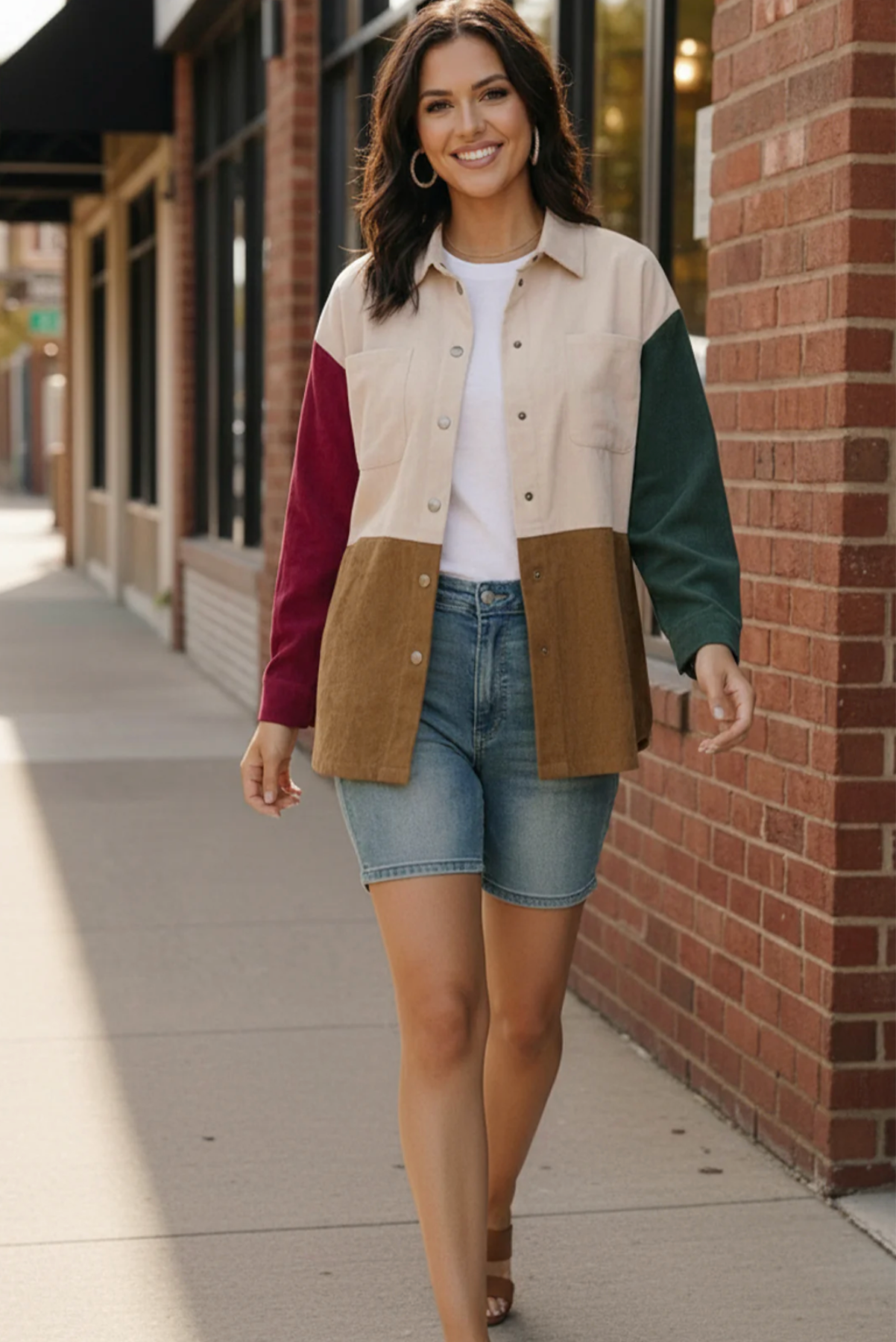 Cabin Weekend Button-Up Corduroy Shacket