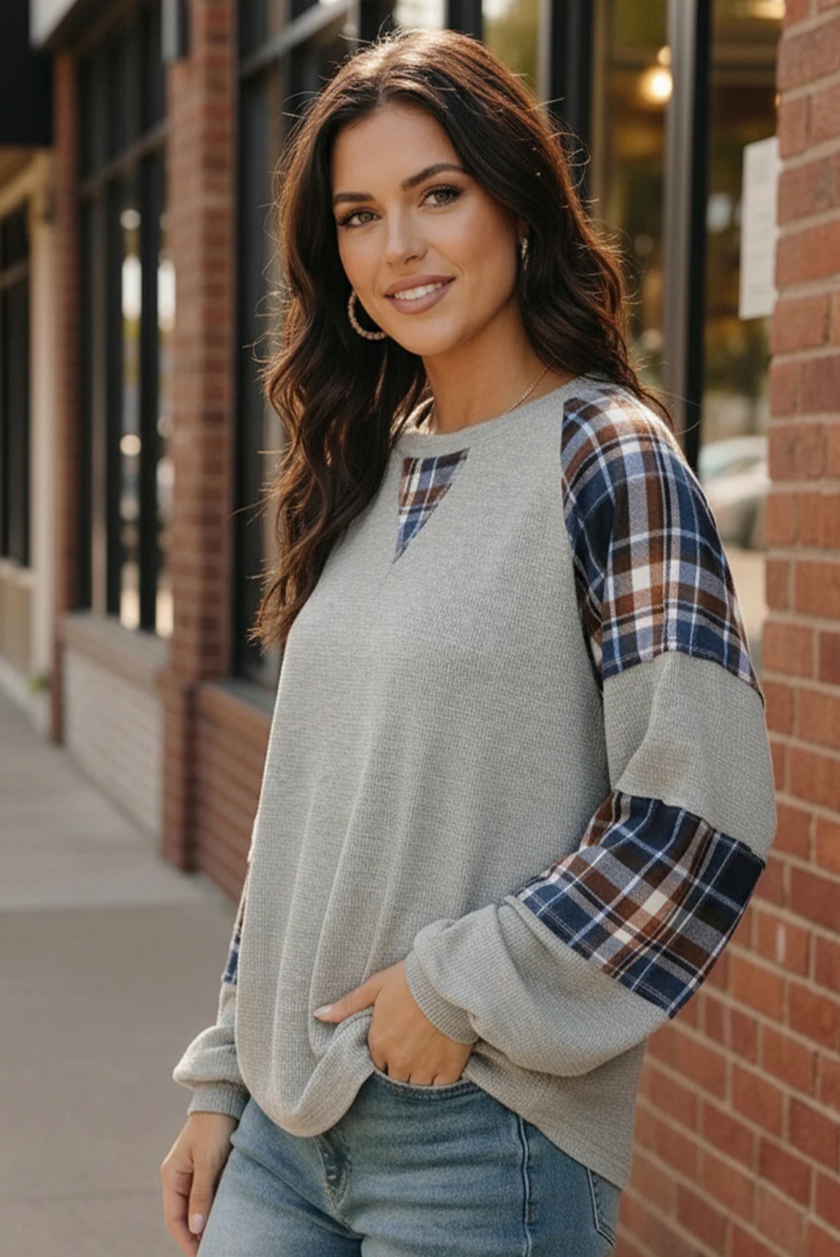 Plaid & Chill Thermal Knit