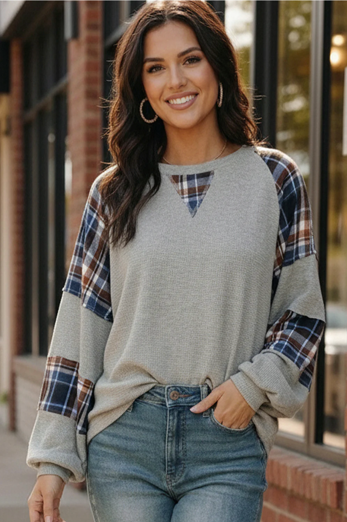 Plaid & Chill Thermal Knit