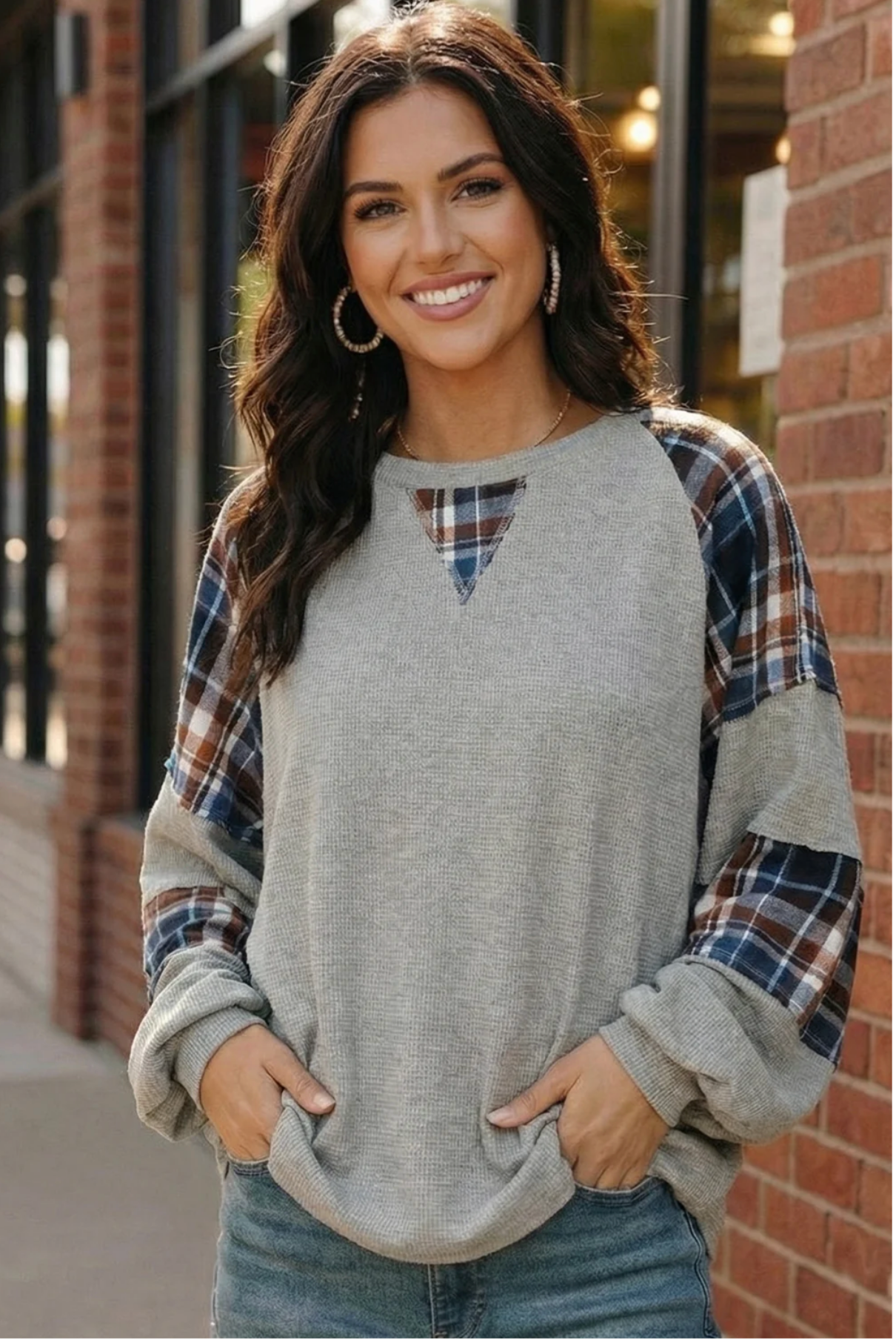 Plaid & Chill Thermal Knit