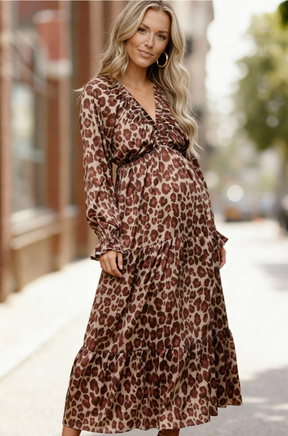 Wild Grace Leopard Maxi Dress - DR053LE