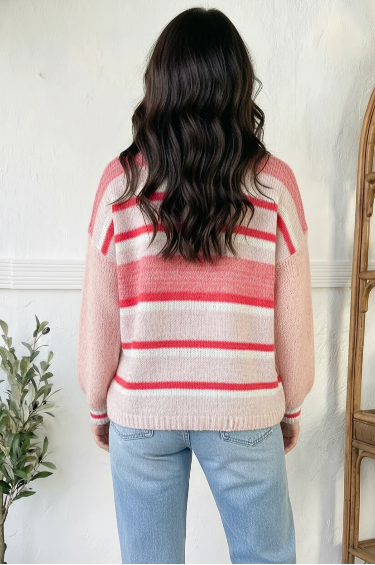 Sweet Talker Pink Stripe Sweater