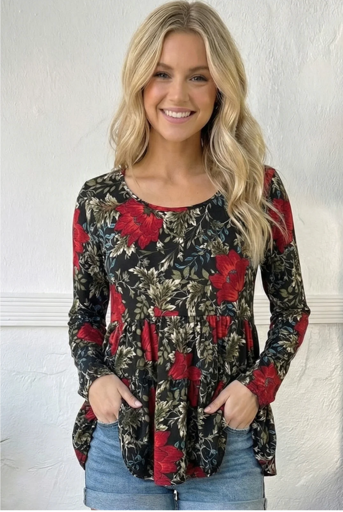 Scarlet Meadow Babydoll Blouse