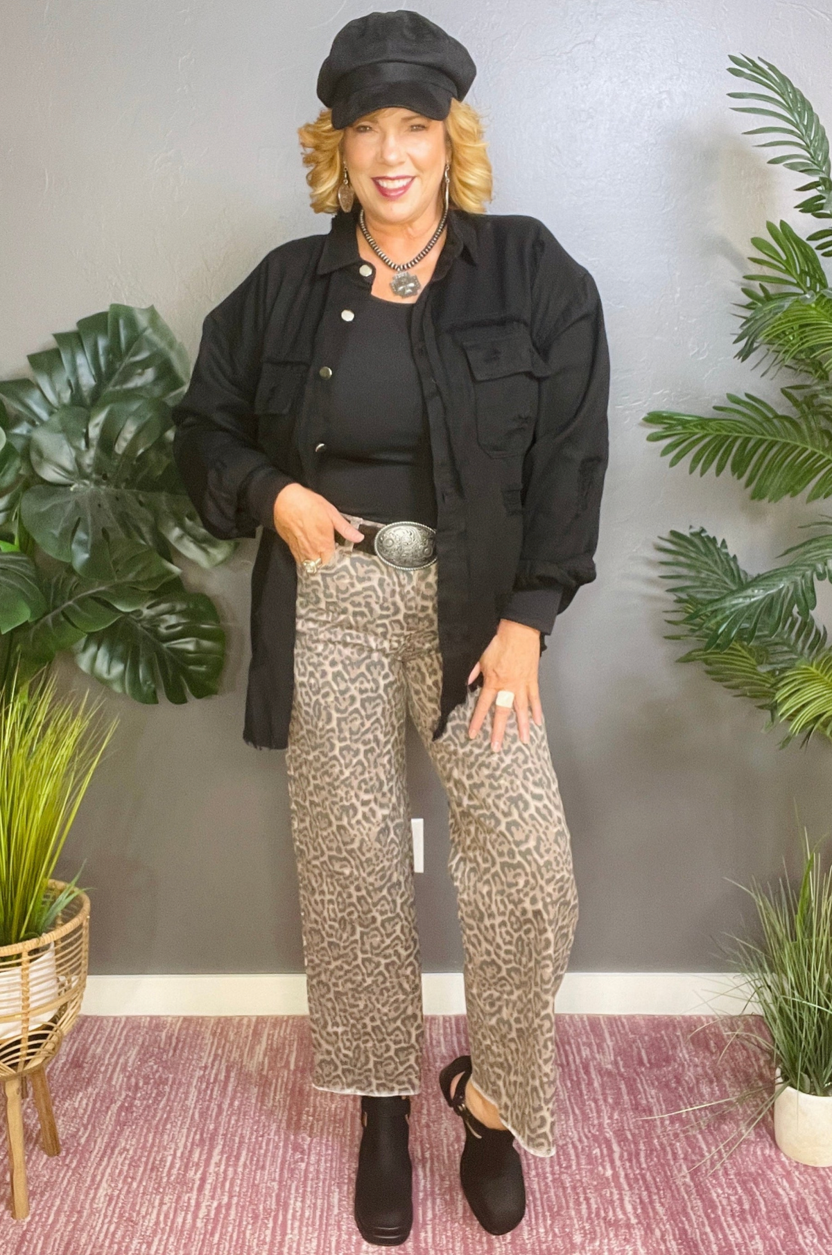 Denim Daze Black Jacket - OT0126BK