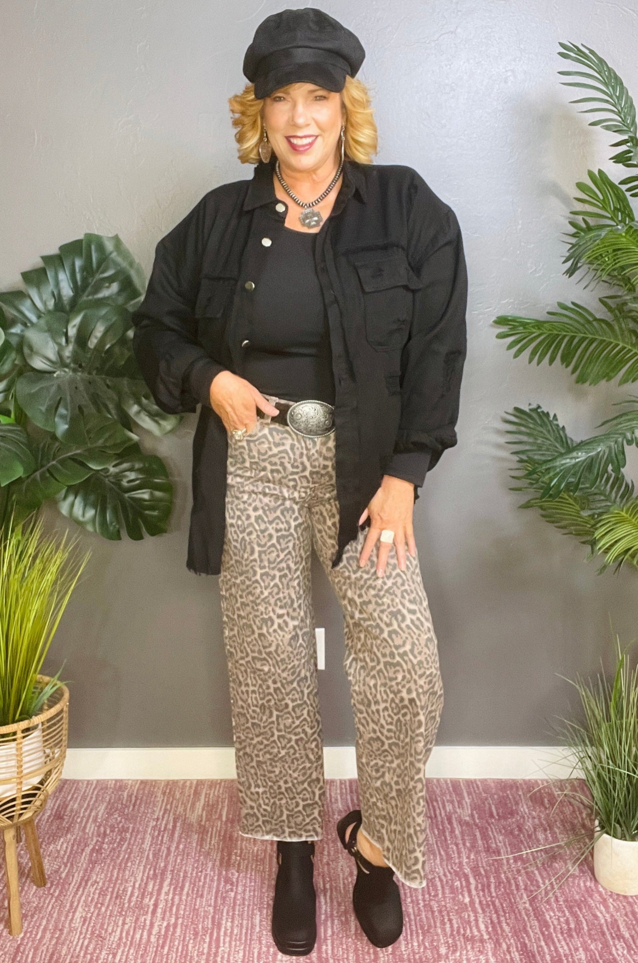 Denim Daze Black Jacket - OT0126BK