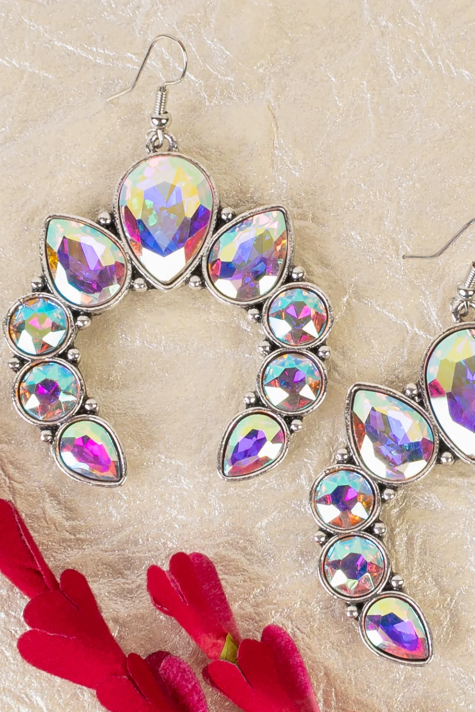 Crystal AB Squash Blossom Earrings - E073AB