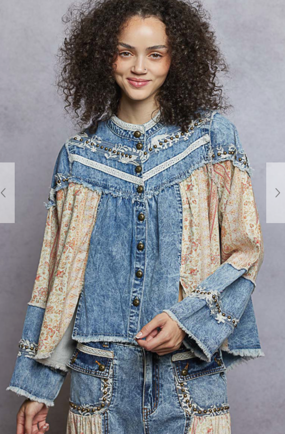 It's A Vibe Denim Top - S326DN