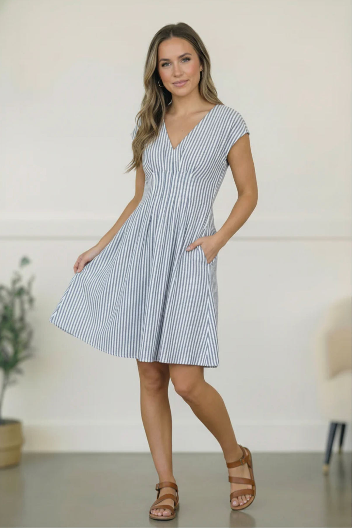 A Boardwalk Beauty Lined Dress