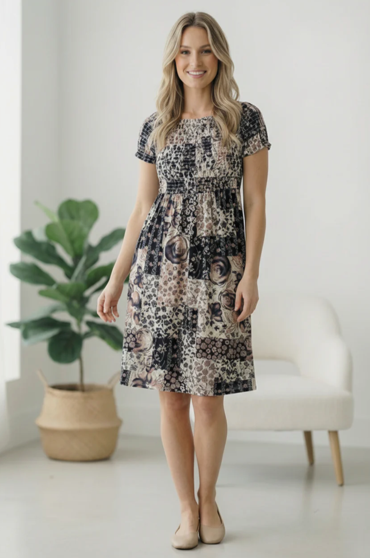 My Favorite Chapter Patchwork Dress