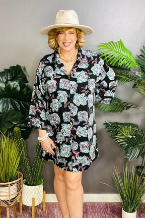 Dress With Confidence Black Shirt Dress - DR161BK