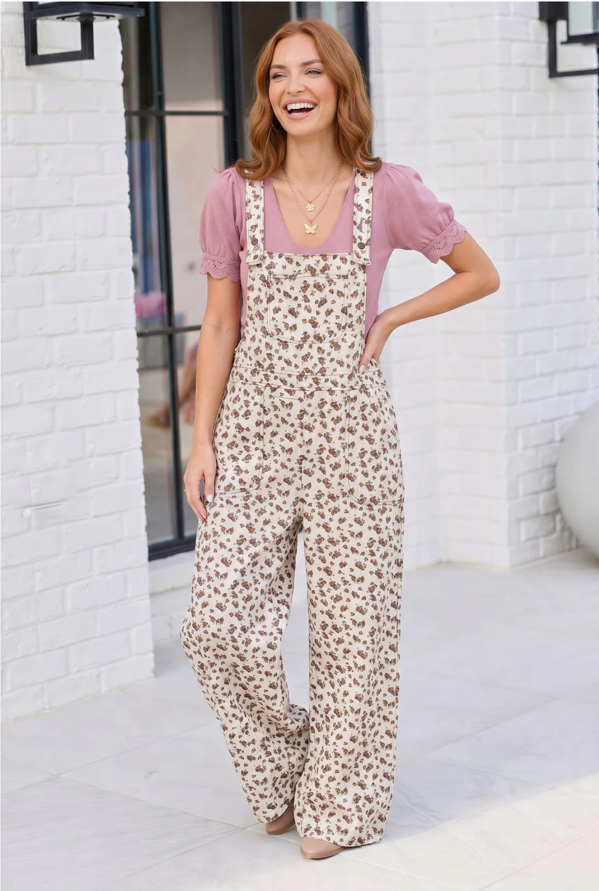 Wildflower Fields Floral Overalls