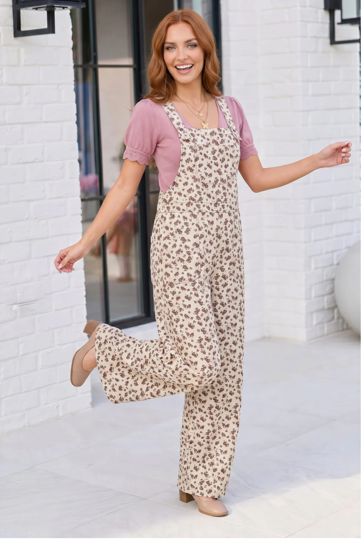 Wildflower Fields Floral Overalls