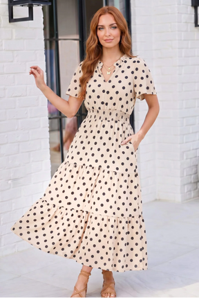 Spotted Something Sweet: Polka Dot Midi Dress