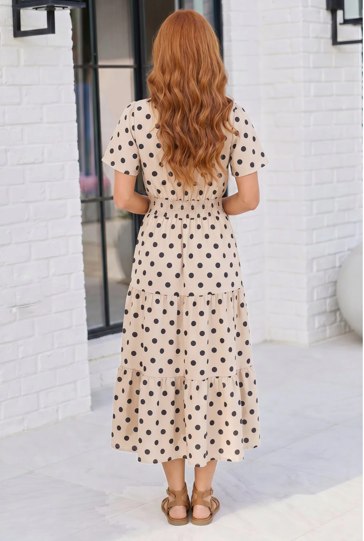 Spotted Something Sweet: Polka Dot Midi Dress