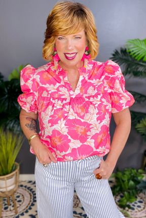 Main Street Muse Pink Top - S770PK