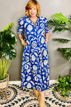 Flirt Factor Floral Print Dress - DR214BL