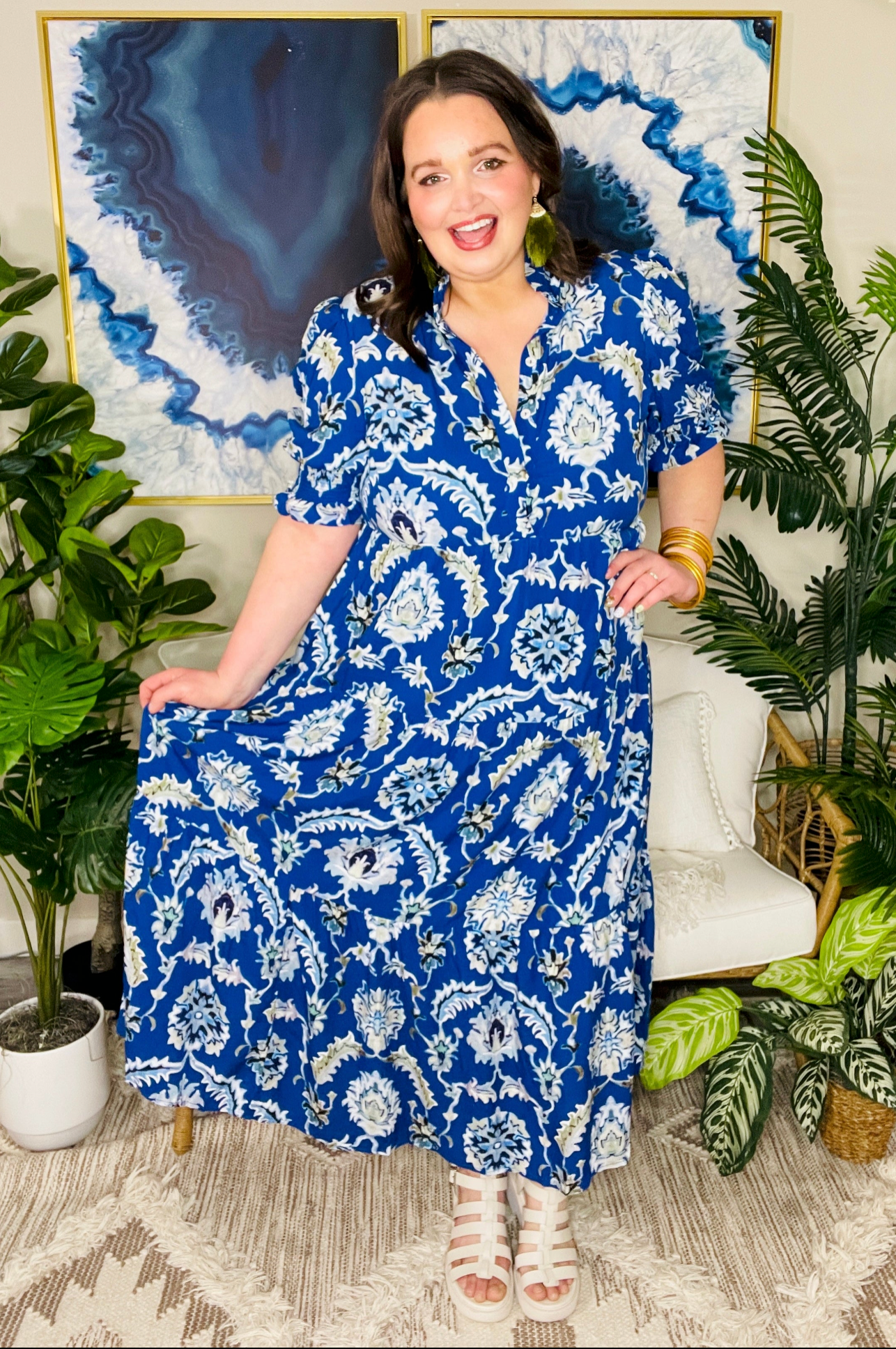 Flirt Factor Floral Print Dress - DR214BL