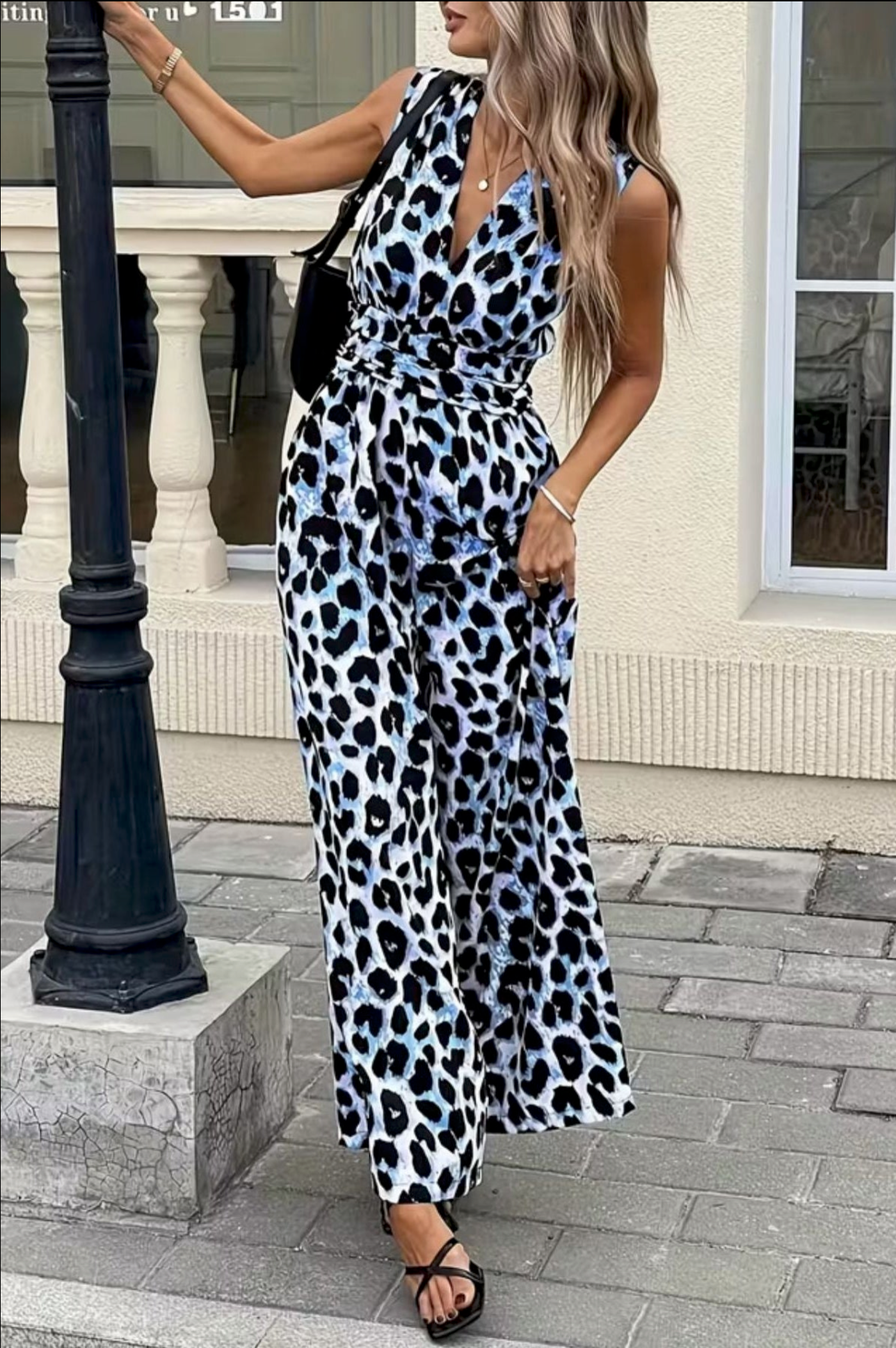 Party On the Cruise Wide Leg Jumpsuit - R025SB