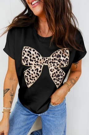 Tied With A Bow Black Top - S829BK