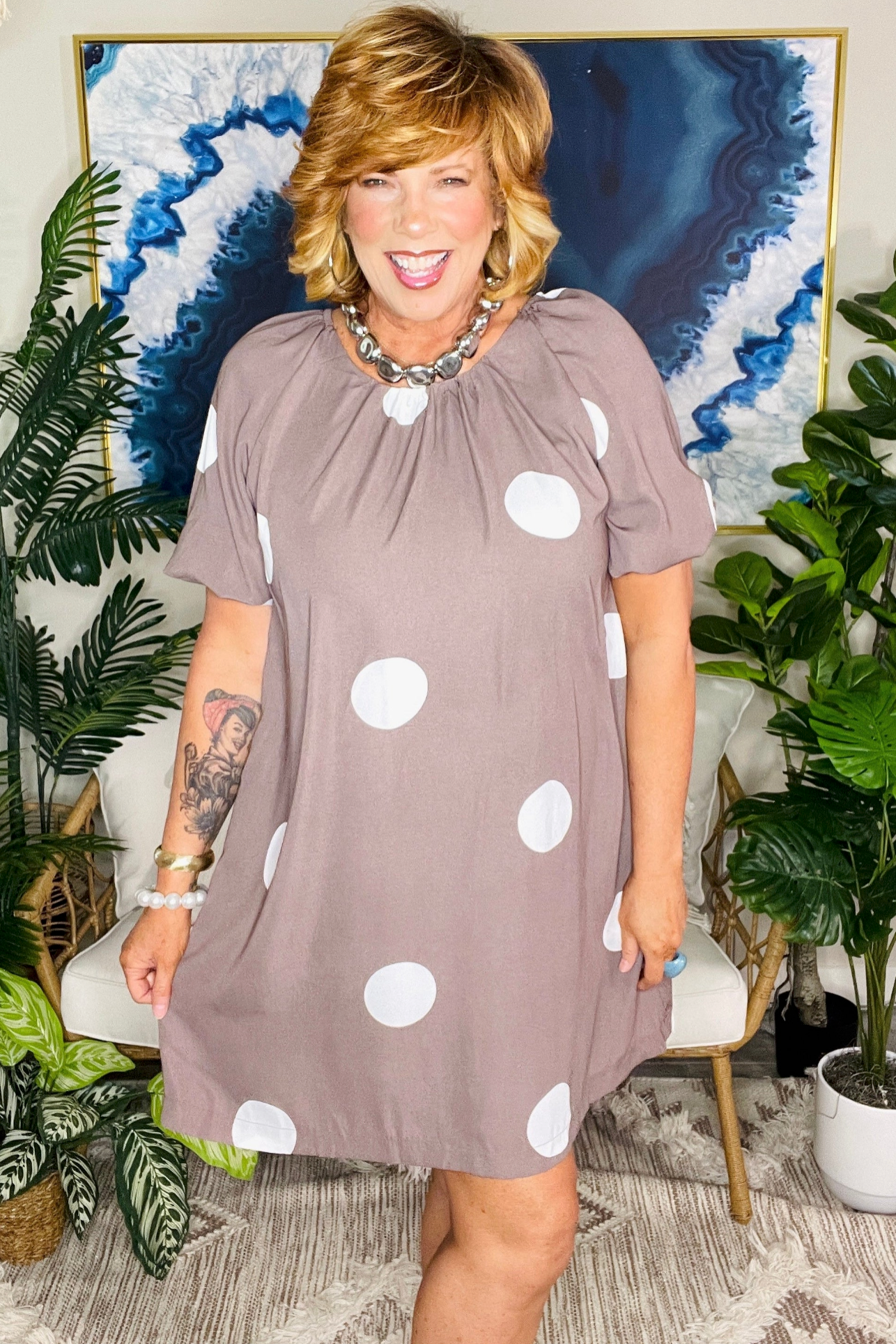 Pardon My Dots Dress - DR240BR