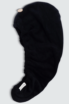 Quick Dry Hair Towel - Eco Black