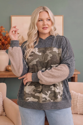 Catch Me If You Can Hoodie with Ribbed Sleeves