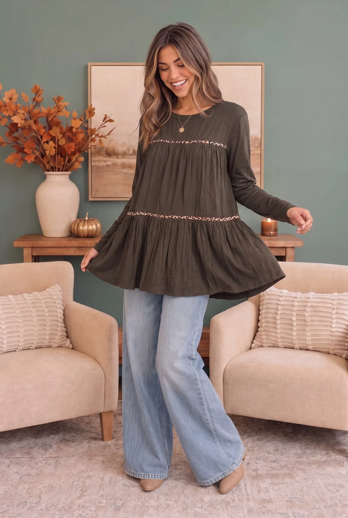 In the Details Tiered Babydoll Top