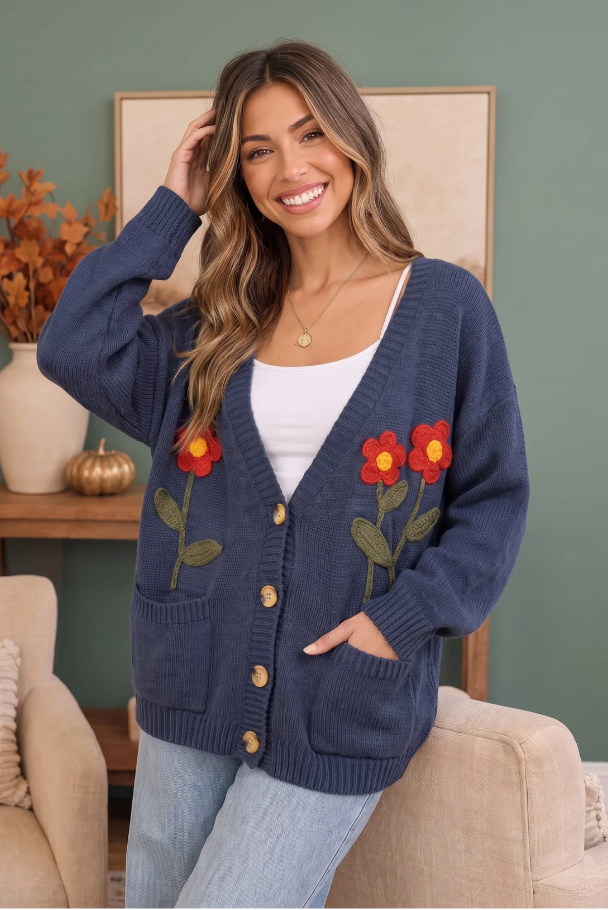 Garden Party Every Day Floral Cardigan