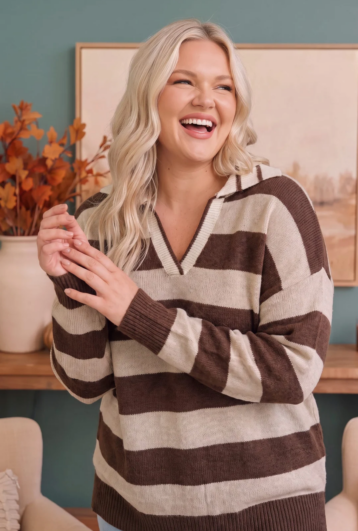 Preppy and Relaxed Knit Pullover