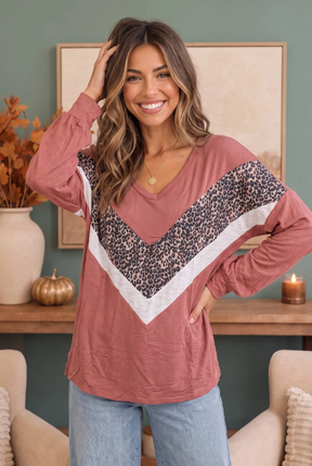 Wild Side Chevron Top