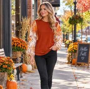 Harvest Blooms Top - YF009MU