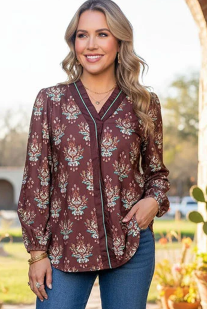 Southwest Sweetheart Top - LW019BR