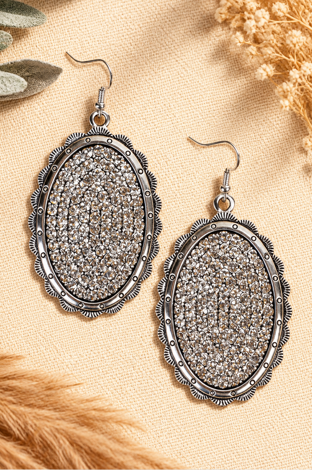 Crystal Clear Drop Earrings - YF015CL