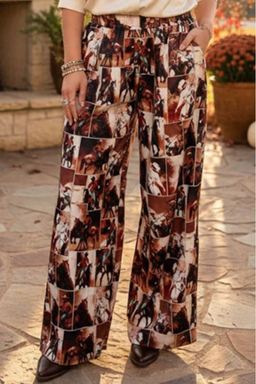 Cowgirl Collage Pants - LW027MU