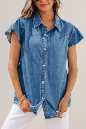 Denim Kinda Day Top - T144DN