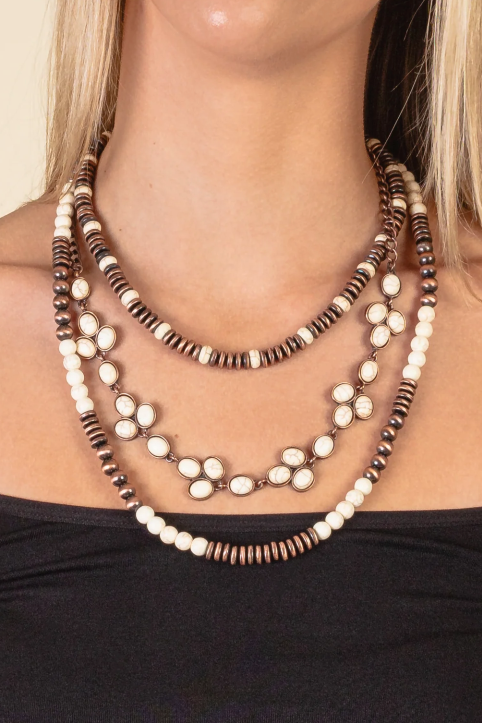 Squash Blossom Necklace - YF042IV