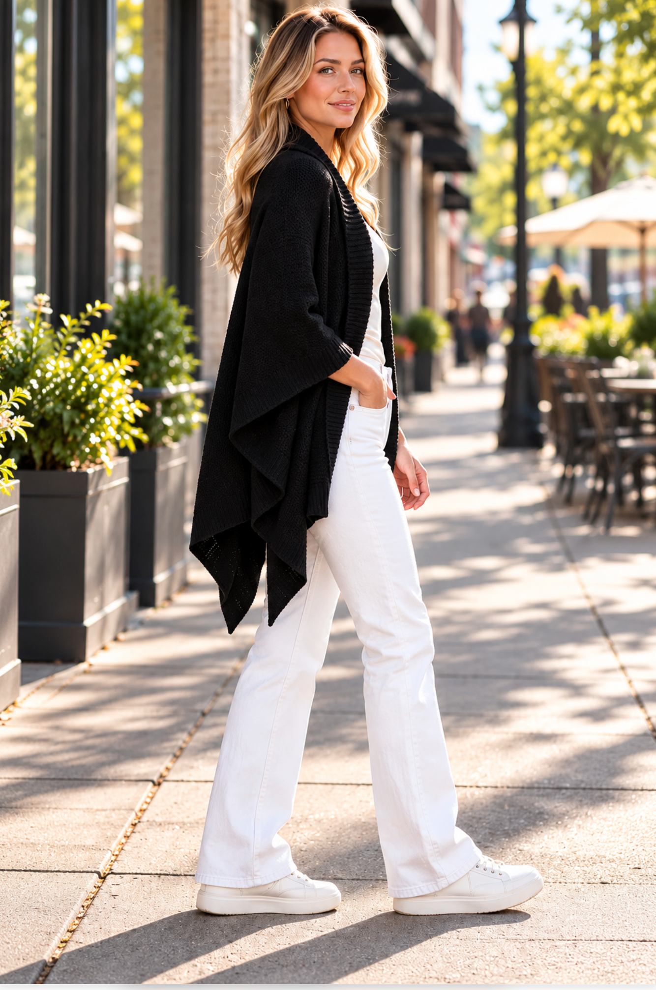 Warm And Toasty Black Cardigan - YF032BK