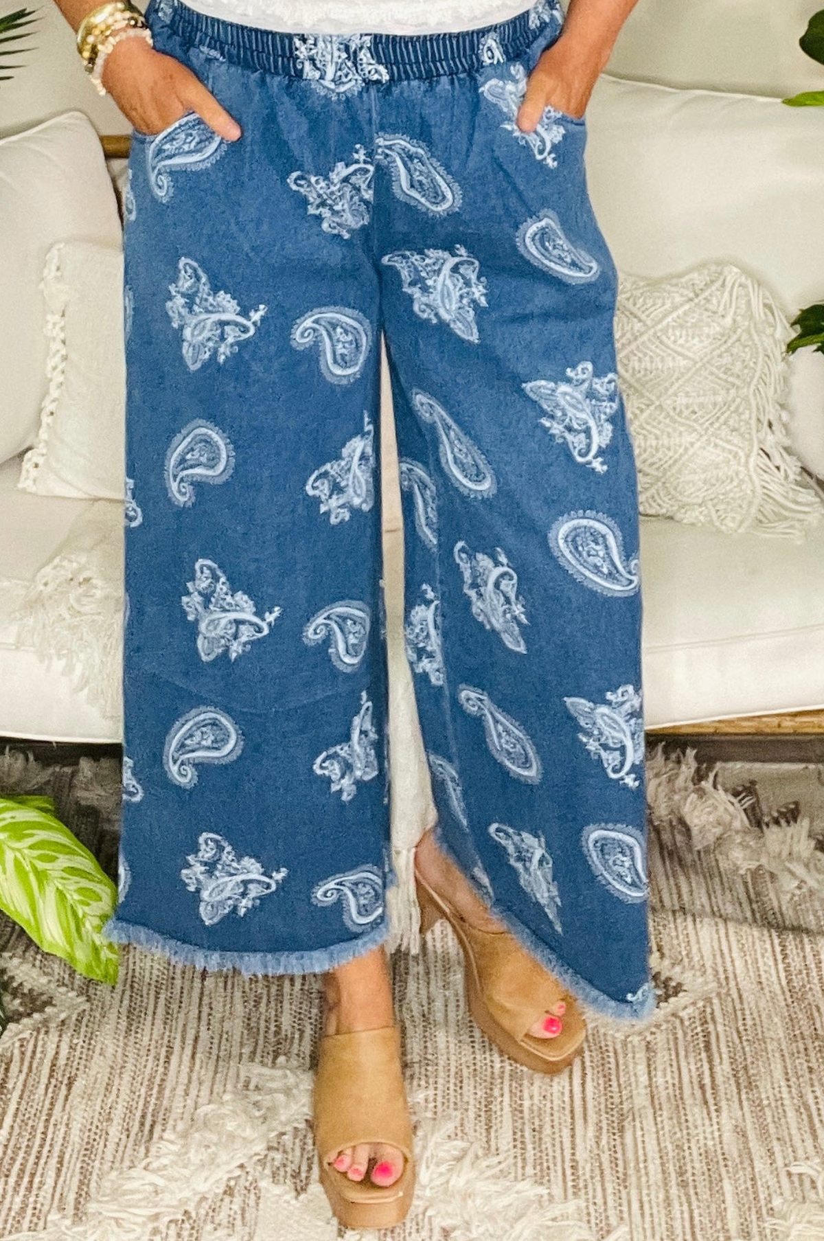 Paisley Spirit Indigo Denim Paisley Jean - J119DN