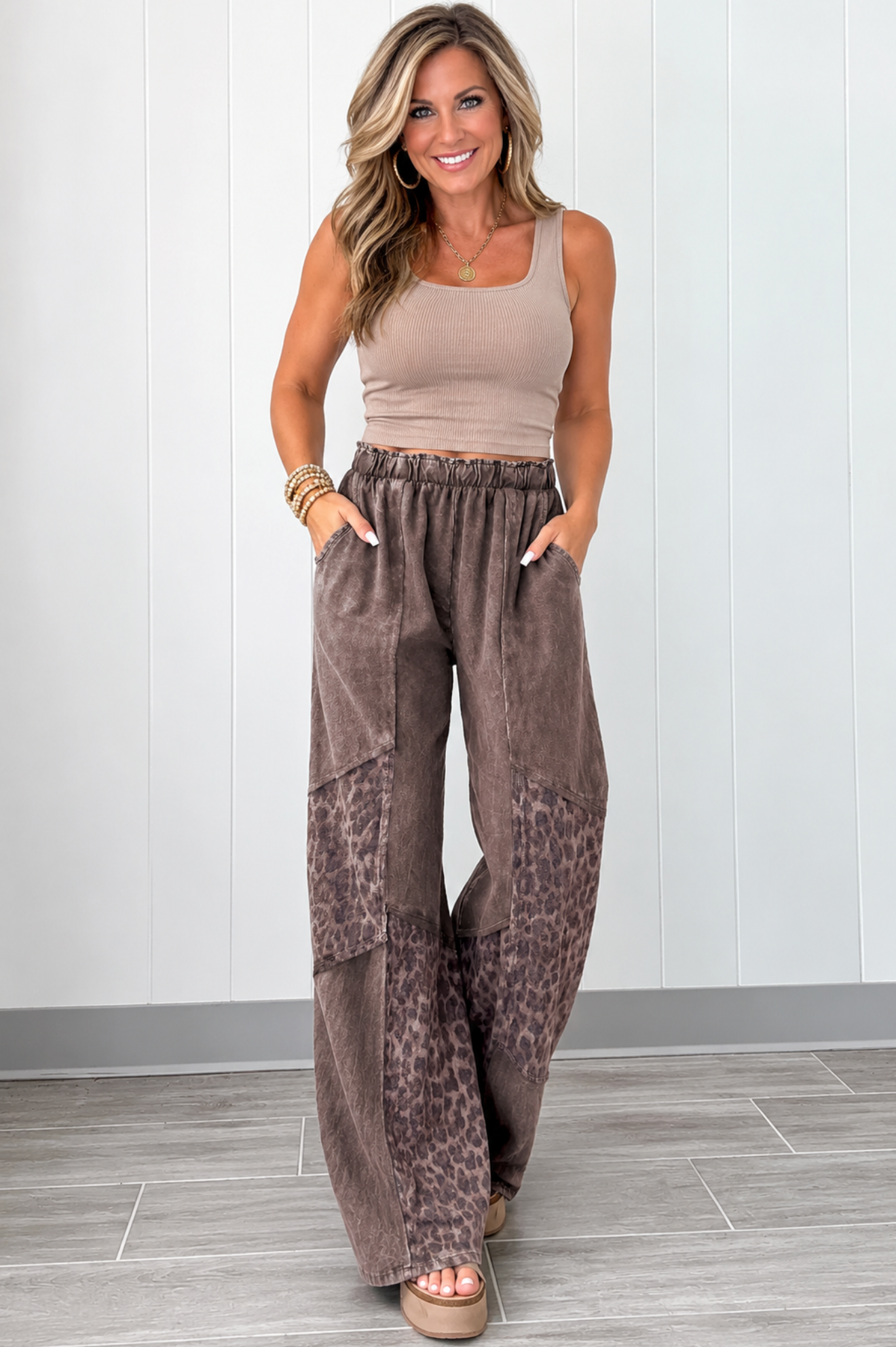 Easy Choice Coffee Mineral Wash Pants