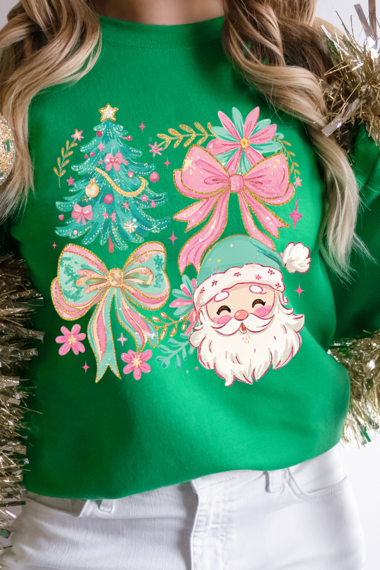 Tinsel and Bow Graphic Tee and Sweatshirt