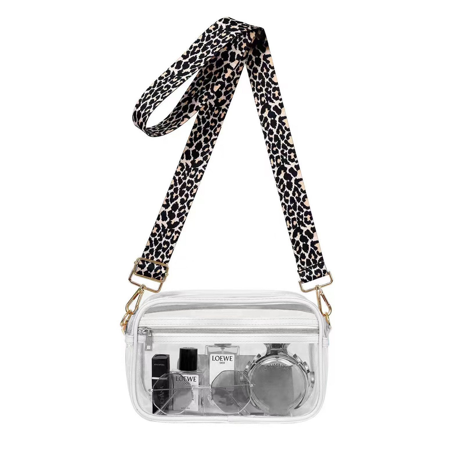 Kendall Leopard Stadium Camera Crossbody (3 Colors)