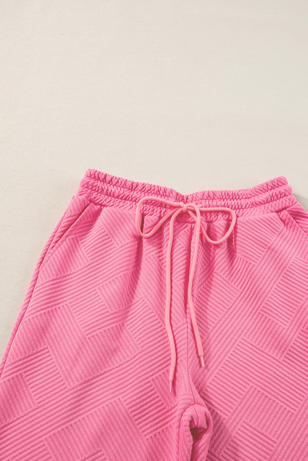 Set Things In Motion Pink Top and Drawstring Pants Set