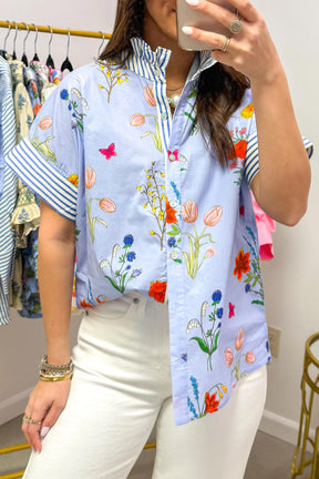 Soft Blooms And Sunset Top (2 Colors)
